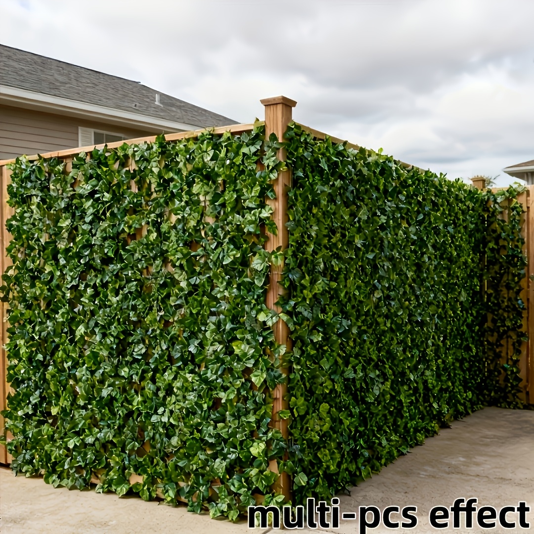 3er-pack efeu hohe sichtschutzpaneele - realistischer outdoor-blaueffekt,  einfache installation von paneelen und basis, wetterbestndige gartenwand,  fr zuhause, hochzeit, garten, innenhof, veranda, dachdekoration | Rabatte  Fr Alle | Temu