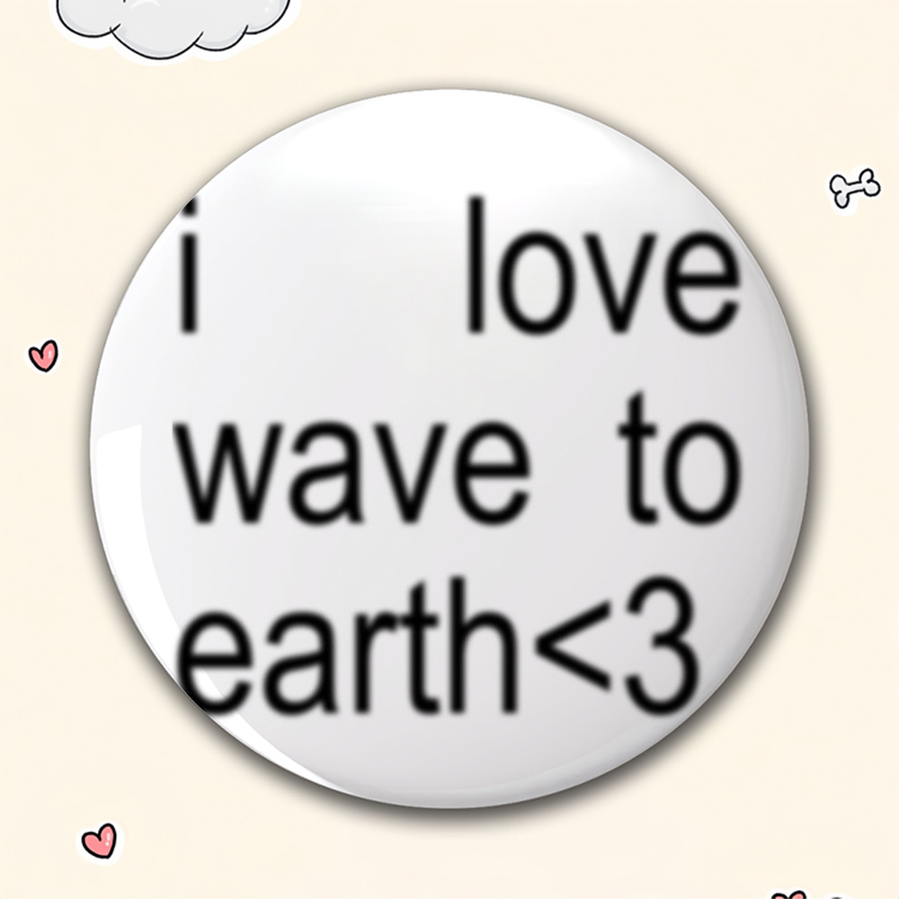 TEMU 2d Flat, 2d Flat - Men's Casual Circular Badge, Anime Cartoon Brooch, Fashionable And Gorgeous Accessory, Unisex Pin, Suitable For Fun Gifts