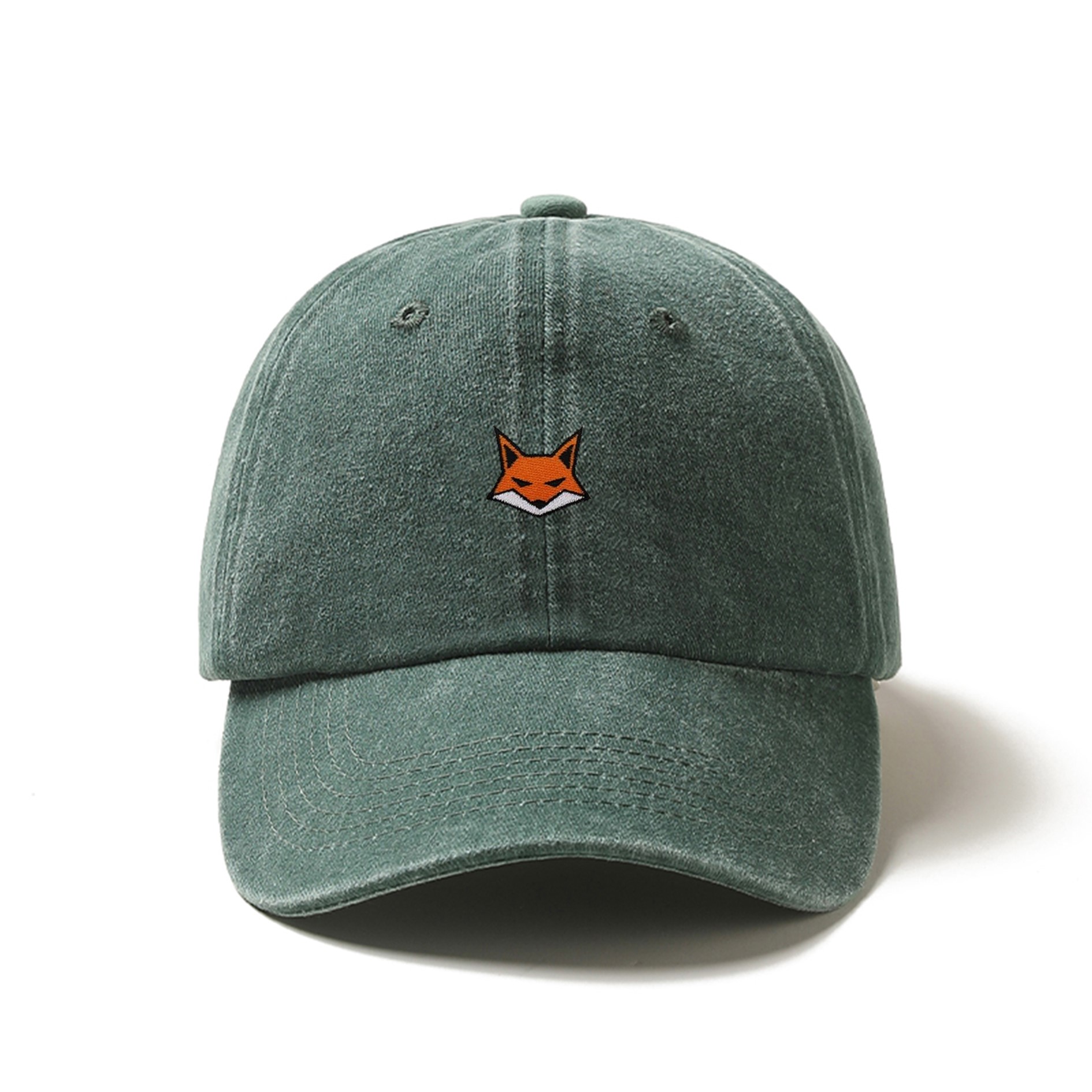 TEMU Baseballkappe mit Fuchs-Stickerei, verdickter + winddichter Stoff, bequem nicht stickig für Herbst- Winterkleidung. Zarte Stickerei schmückt die