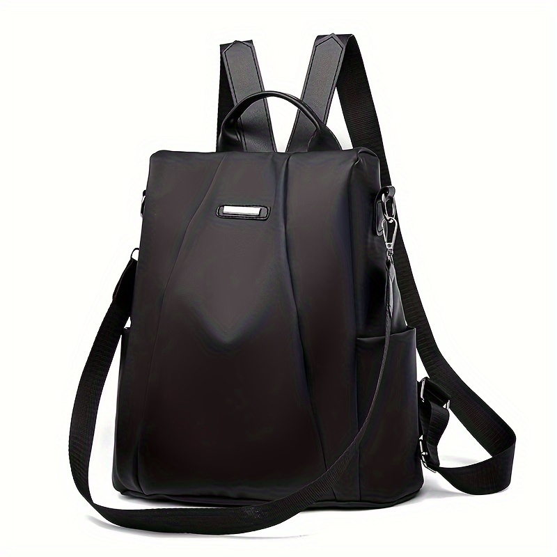 TEMU Longluan Lightweight Anti-theft Casual Backpack, With Adjustable Shoulder Strap And Zipper Closure, Durable Nylon Laptop Travel Bag - Women'