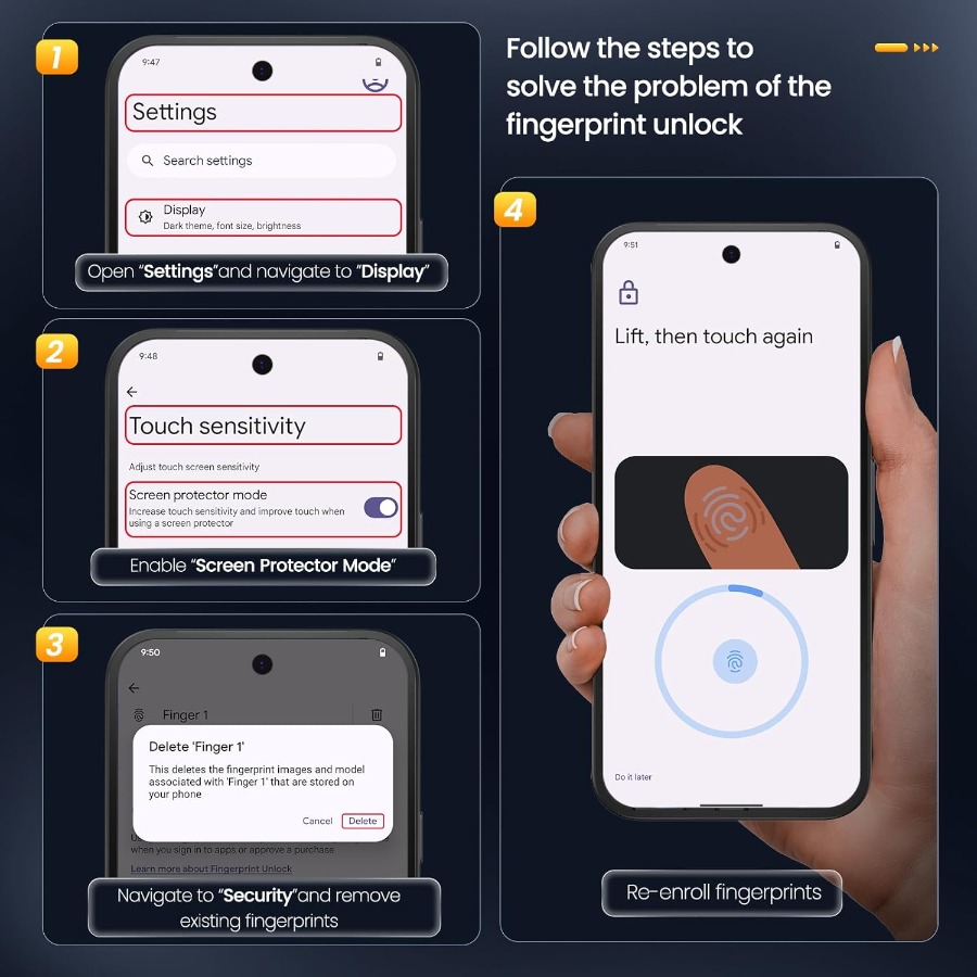 3pcs High Quality Anti-Peep Tempered Glass Screen Protector, Compatible with Google Pixel 7/7a/8/8a/8Pro/9/9a/9Pro/9Pro XL/10/10A/10Pro/10Pro XL Series, Fingerprint Unlock, Anti-Spy, Anti-Fingerprint, 3D Coverage, Precise Fit, Case Friendly