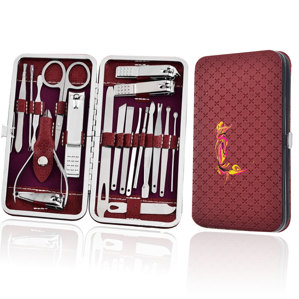 Durable Manicure Set for Daily Use with Case