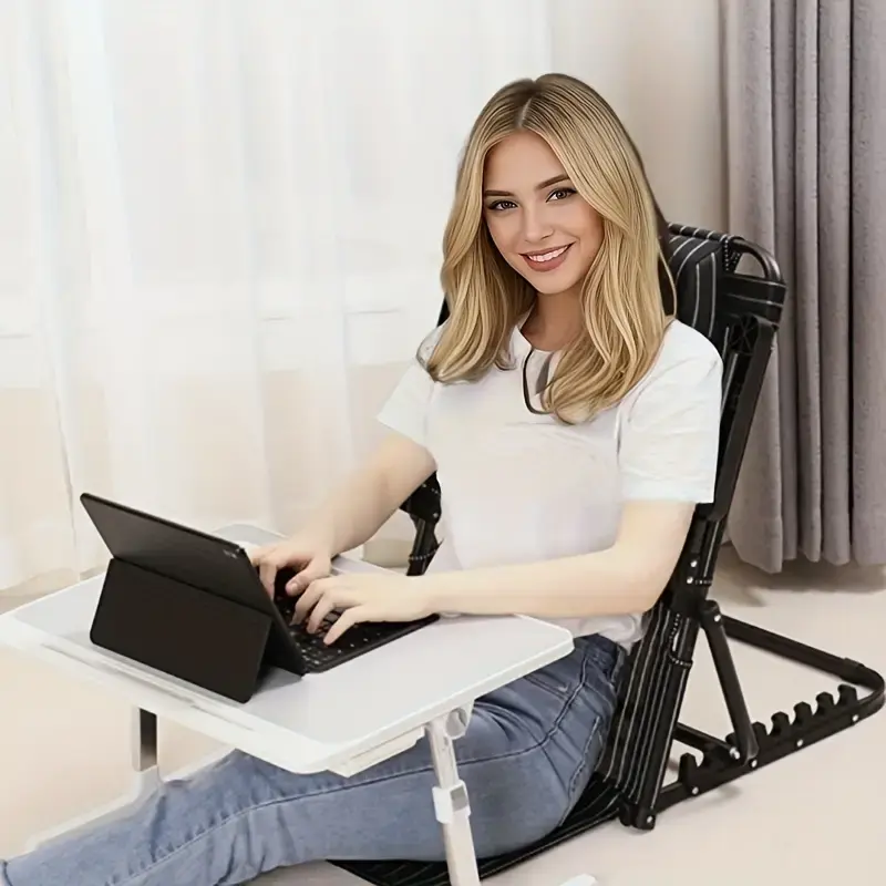 heavy duty adjustable outdoor camping backrest portable foldable 6 position multi for camping reading gaming travel and home use no details 0