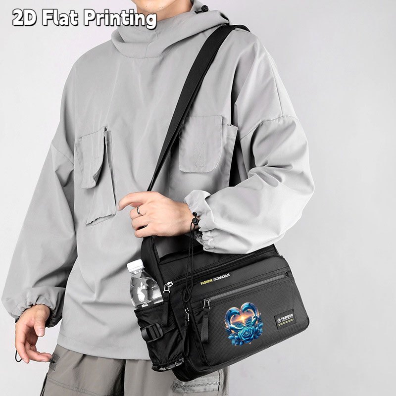 TEMU 1pc Sac à Dos d'Épaule Unique Grande avec Imprimé & Cœur - Sac & ' Bag, Sac de Voyage avec Sangle Réglable, Plusieurs Poches, Sac à Main