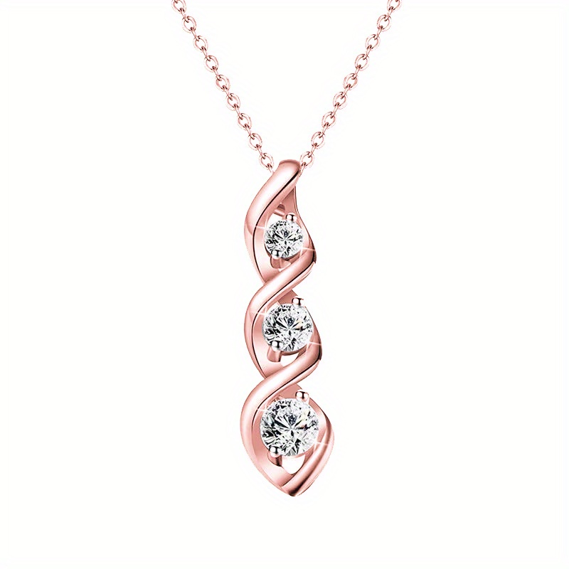 E-shop READKISS Damen Infinity-Kette mit kubischem synthetischem Zirkonia-Anhänger – K Ewige Liebe Schmuckgeschenk, Hochzeits- Brautkette,