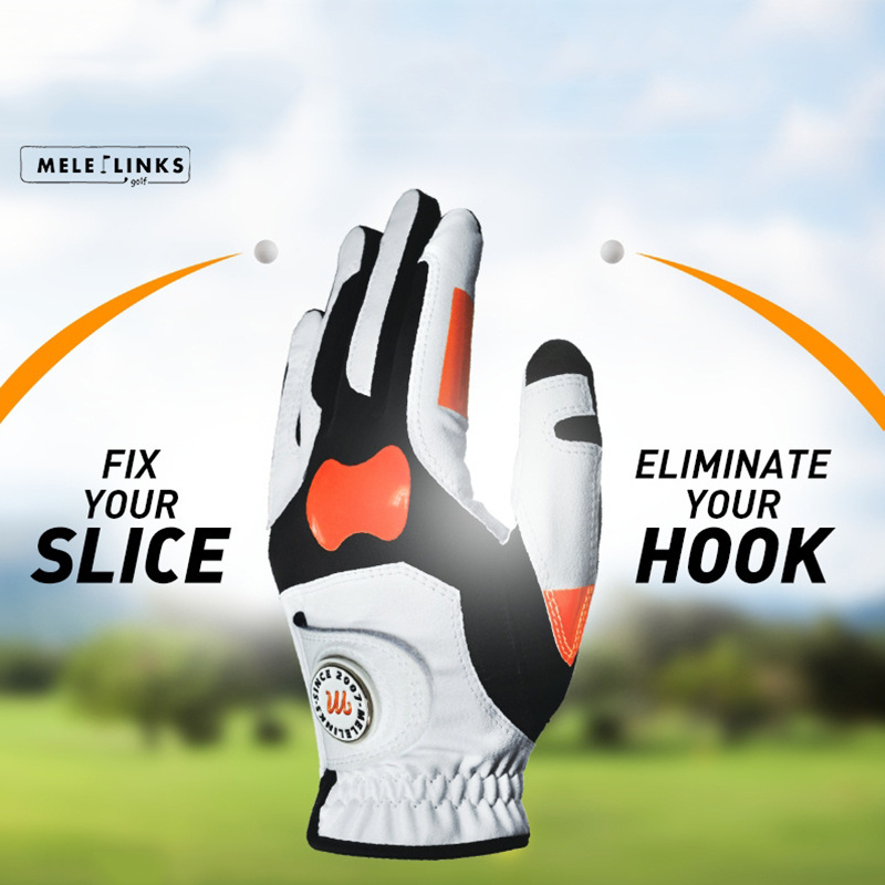   golf grip training positioning gloves reduce hooking golf training left hand gloves single piece