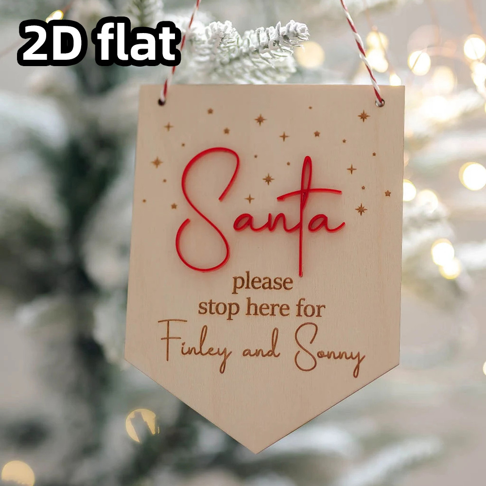 TEMU Custom Engraved Wooden Santa Parking Sign Personalized Holiday Welcome Decoration Family Christmas Gift Creative Festive Decor Holiday Scene