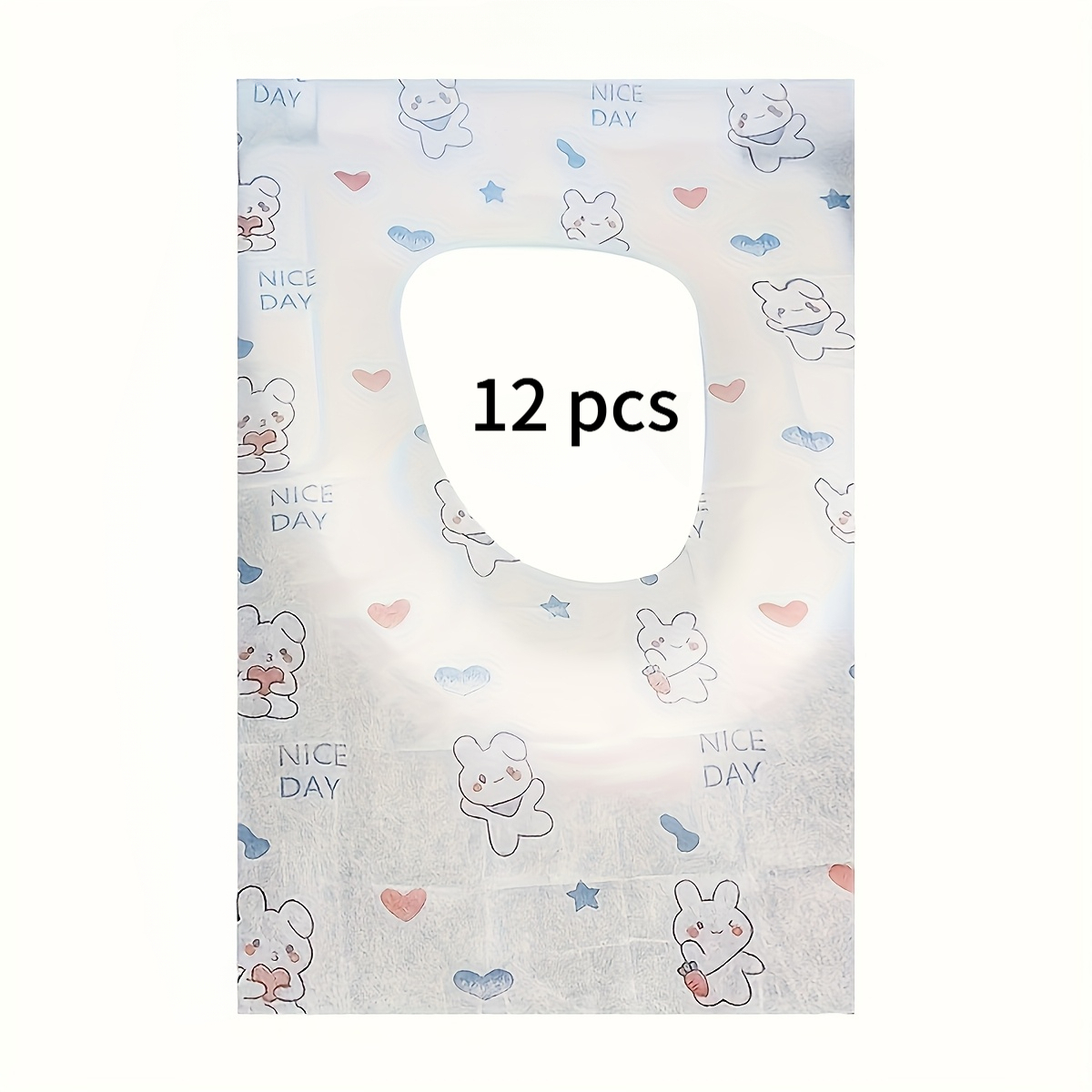 TEMU Desechable para Asiento de Inodoro - Diseño Lindo de y , Cubre Cojín Portátil para Inodoro, Adhesiva para Inodoro, Empaquetado Individual, Más