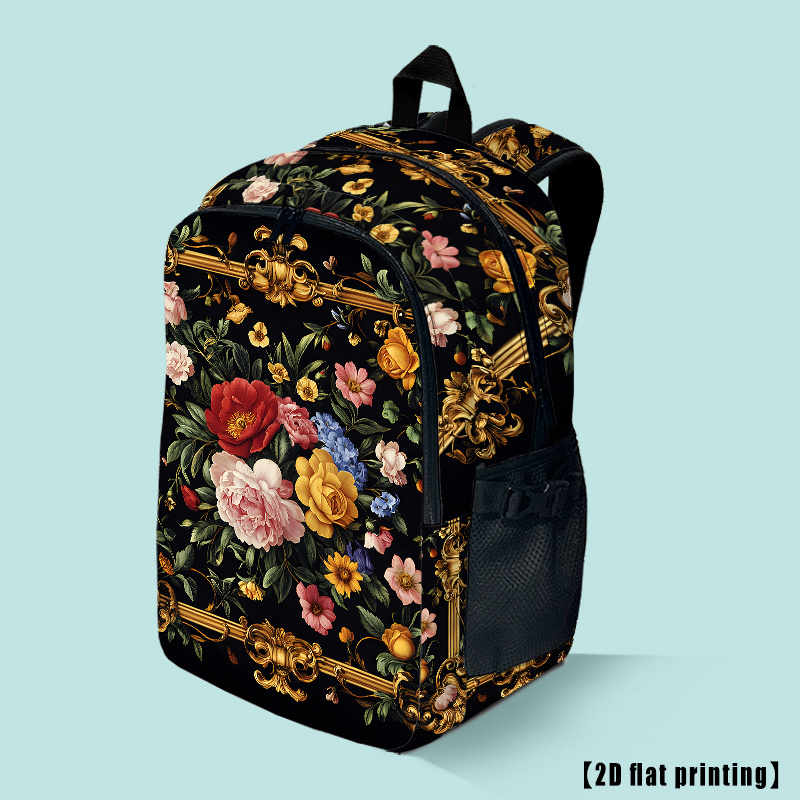 TEMU A Multifunctional Backpack Featuring A Retro , Suitable For A 17-inch Laptop. It Has Dual Compartments, Is Lightweight, Offers Storage, And