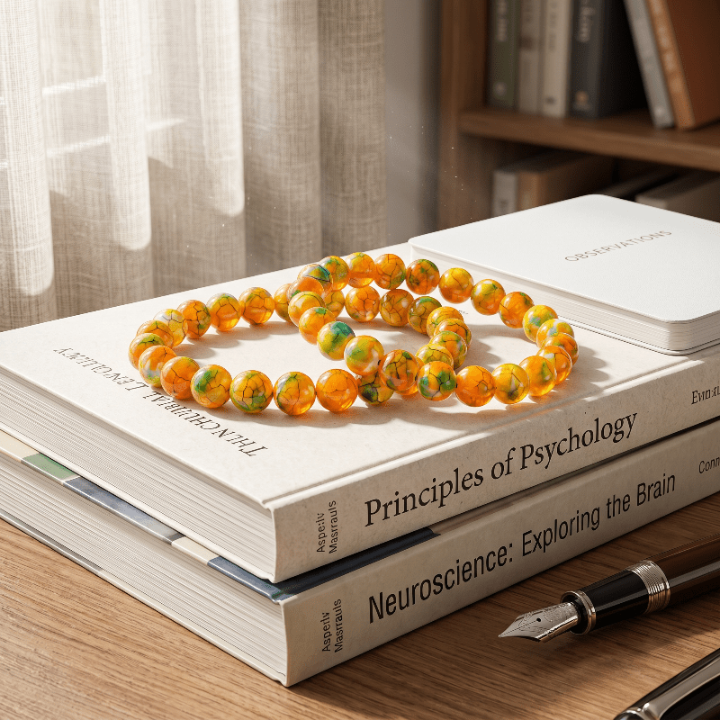 2pcs Orange-Yellow Rutilated Quartz Wealth Bracelets