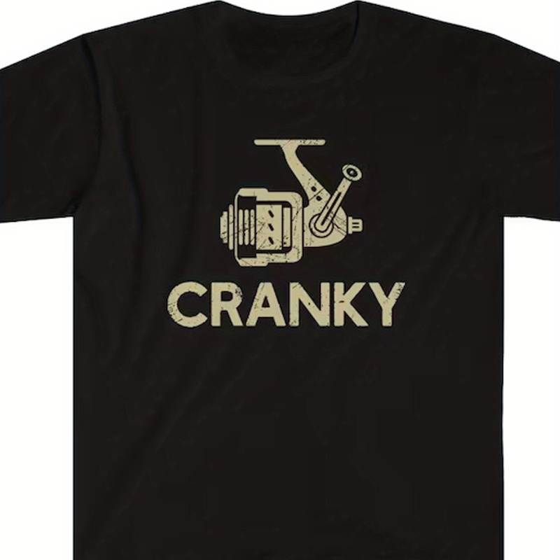 

Fishing Graphic Tee For Men - 100% Cotton, Casual Round Neck T-shirt With , Machine Washable - All