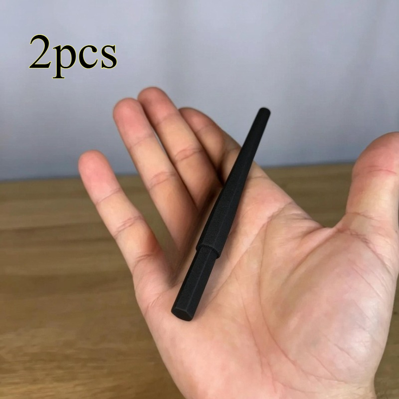 TEMU 2pcs Paint Roller Cleaner Drill Bit Attachment Suitable For 6mm/8mm Roller Tubes, Plastic Centrifugal Paint Remover Tool With Tapered Shaft For