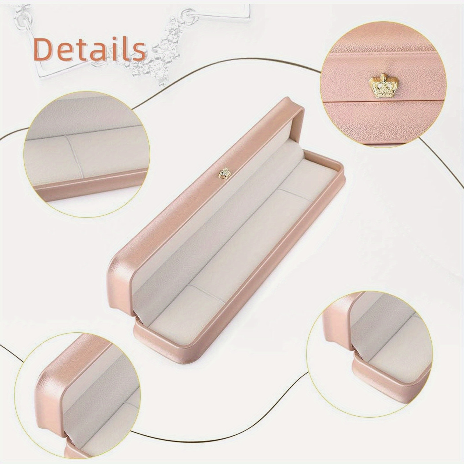 Personalized Necklace and Bracelet Storage Case, Jewelry Box