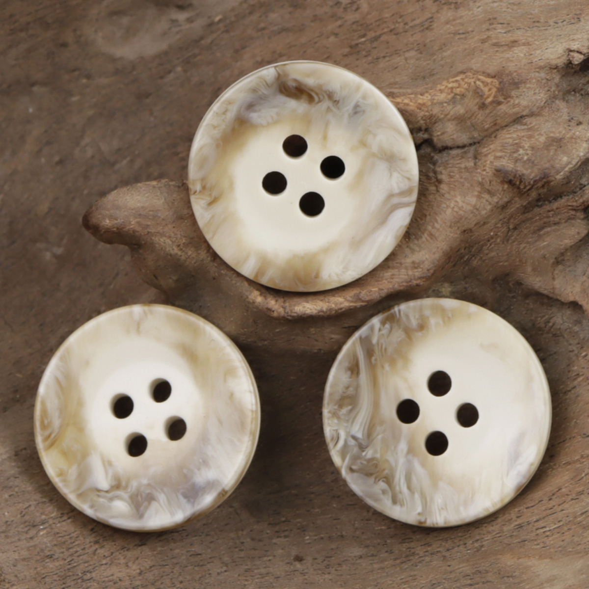 10pcs Retro Milk Coffee Color Woolen Coat Cashmere Windbreaker Suit Jacket Sweater Decorative Resin Buttons