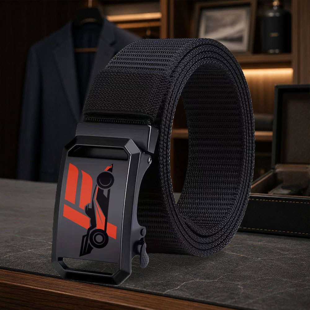 TEMU Fashion F1 Men's Belt, Adjustable Design, Easy And Durable, Suitable For Daily Or Business Social Occasions, Perfect Gift For Father's Day,