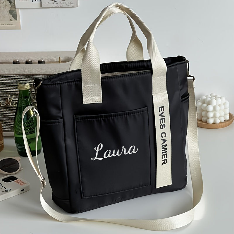 Image of [embroidery Customization]eves Camier Handbag Women's Shoulder Crossbody Bag Customized With Embroidered Name Easy Versatile Commuter Bag Unique Gift For Girlfriend