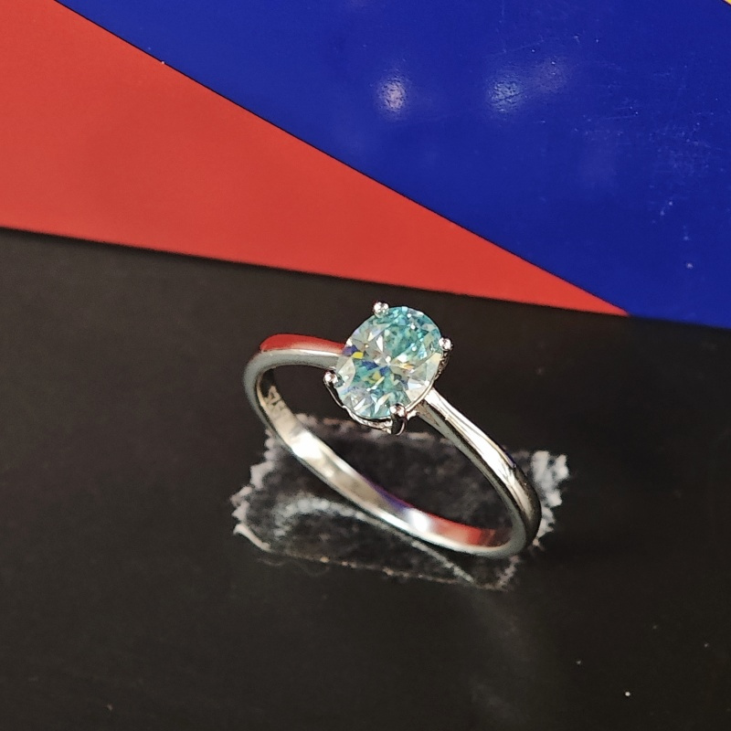 Women's 3 Carat Moissanite Engagement Ring, Classic Style