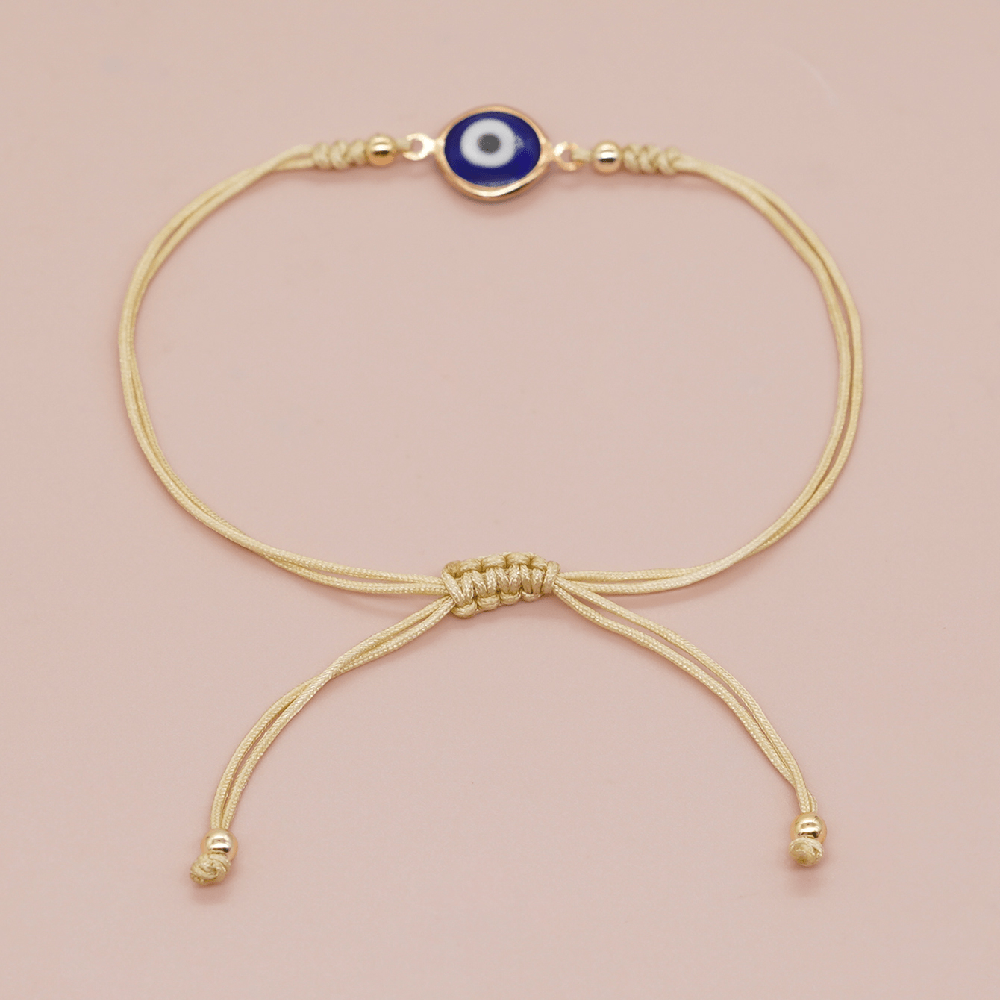 Bohemian Glass Eyes Bracelet - Adjustable Fit