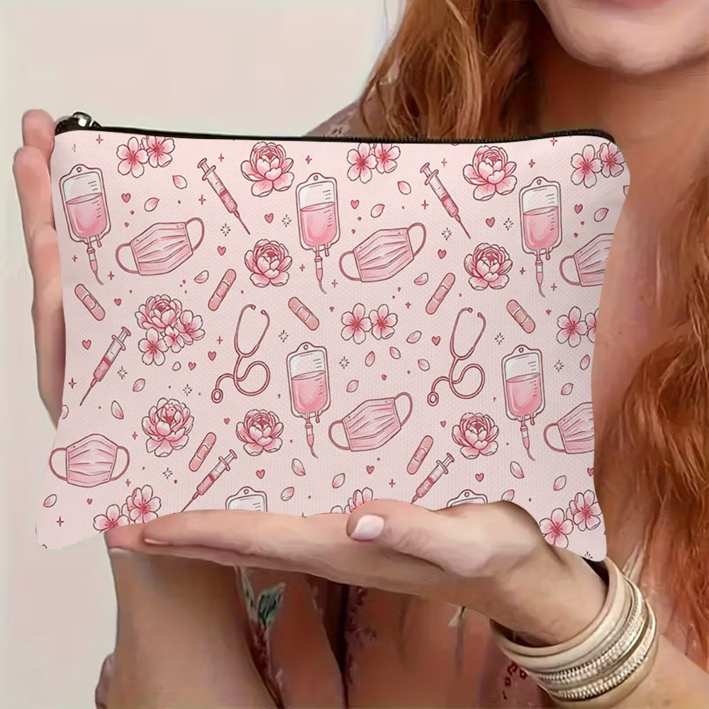 TEMU Kosmetiktasche für , inklusive Infusionstasche, Stethoskop und Verband. Verfügt über geräumigen Stauraum, geeignet für Frauen zur Organisation