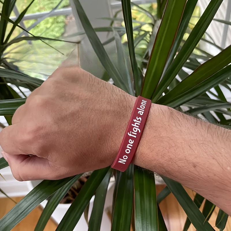 Personalized Women's Silicone Bracelets with Colorful 3D Text for Birthday