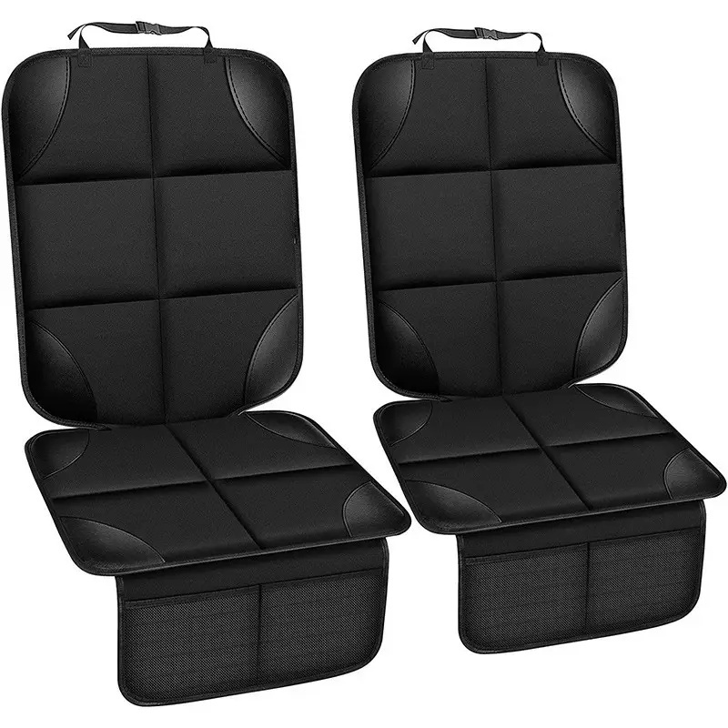 

1pc Car Seat Protective Pad 600d Fabric Car Seat Protective Cushion, Pet Car Seat Lower Seat Protective Cushion With Non-slip Backing, Thickest Pad, Mesh Storage Bag