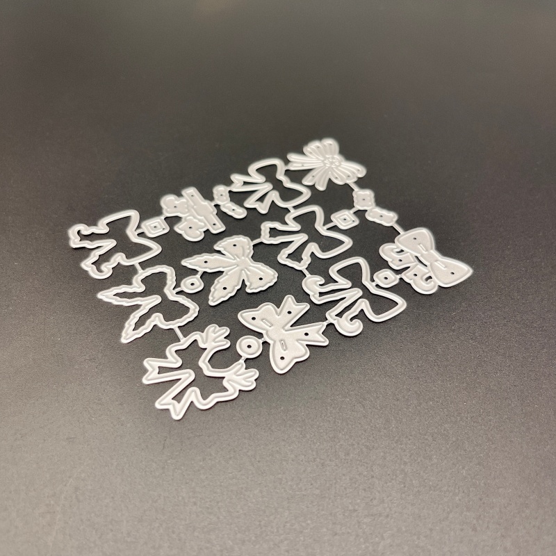 TEMU Christmas Creative Styles Of Bows Metal Cutting Die, Suitable For Scrapbooking Crafts, Embossing Templates, And Making Handmade Greeting Cards