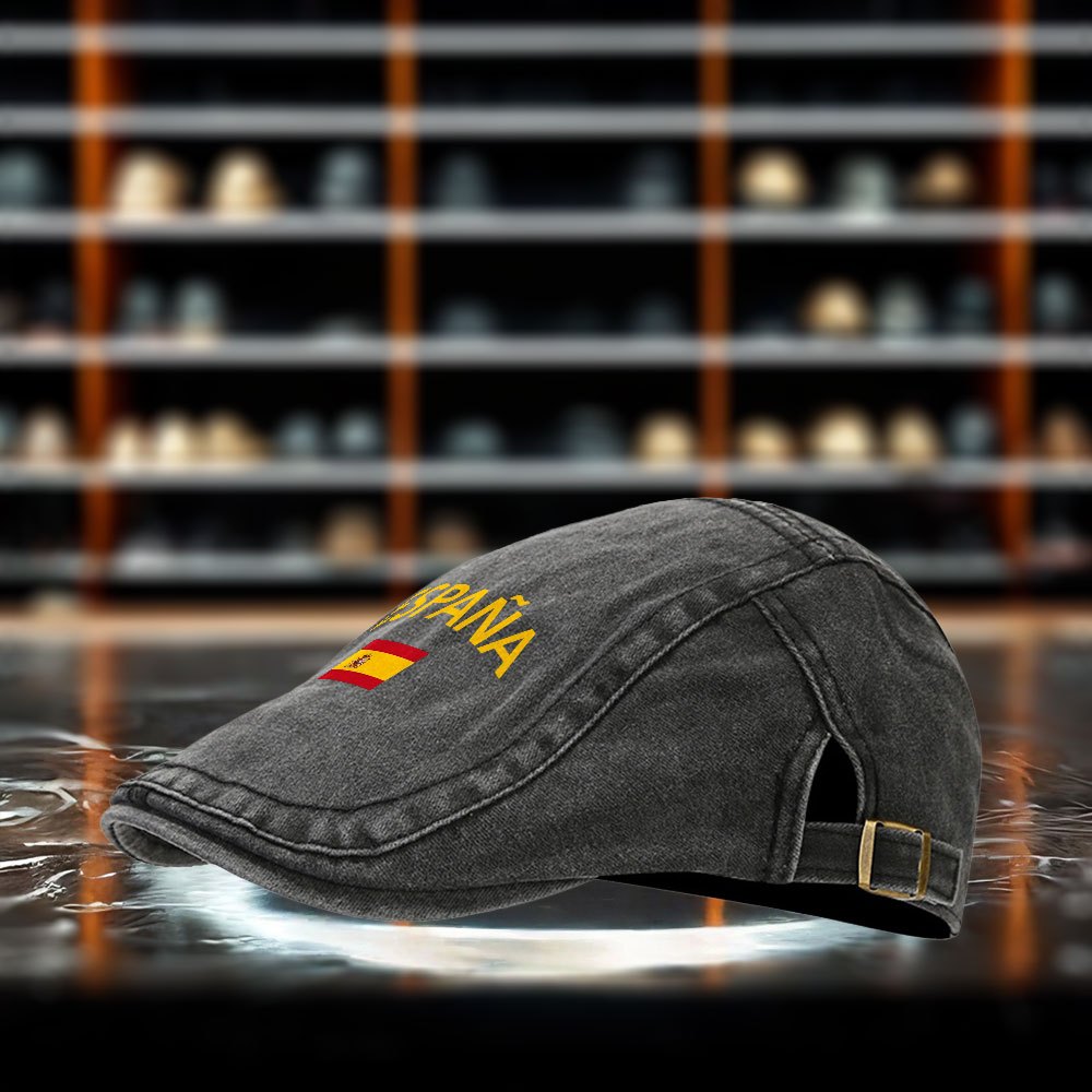 TEMU Gorro con Diseño de Española - Unisex, Casual para y Conducir, Ideal para Viajes, Actividades al Aire Libre Temáticos Españoles - Lavable a ,