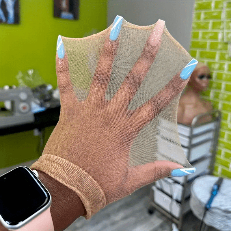 WOWANGEL HD-Perückenkappen – 4 Stück, Transparent & Unsichtbar – Für Lace-Front-Perücken, Hauchdünnes Nylon