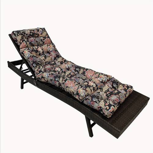 high quality outdoor lounge chair cushion tropical non slip durable oxford fabric thickening design for patio beach and garden chairs patio