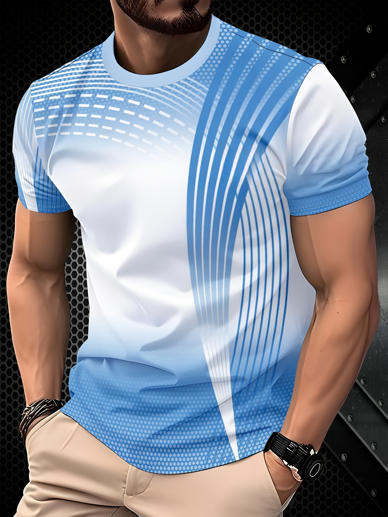 herren-t-shirt – kühlender stoff, leicht, atmungsaktiv, feuchtigkeitstransportierend, schnelltrocknendes freizeit-t-shirt für herren – einfaches vielseitiges oberteil – unverzichtbares funktionales geschenk für das tägliche pendeln, outdoor-bekleidung, sport fitness – herren-feiertagswahl – glatte