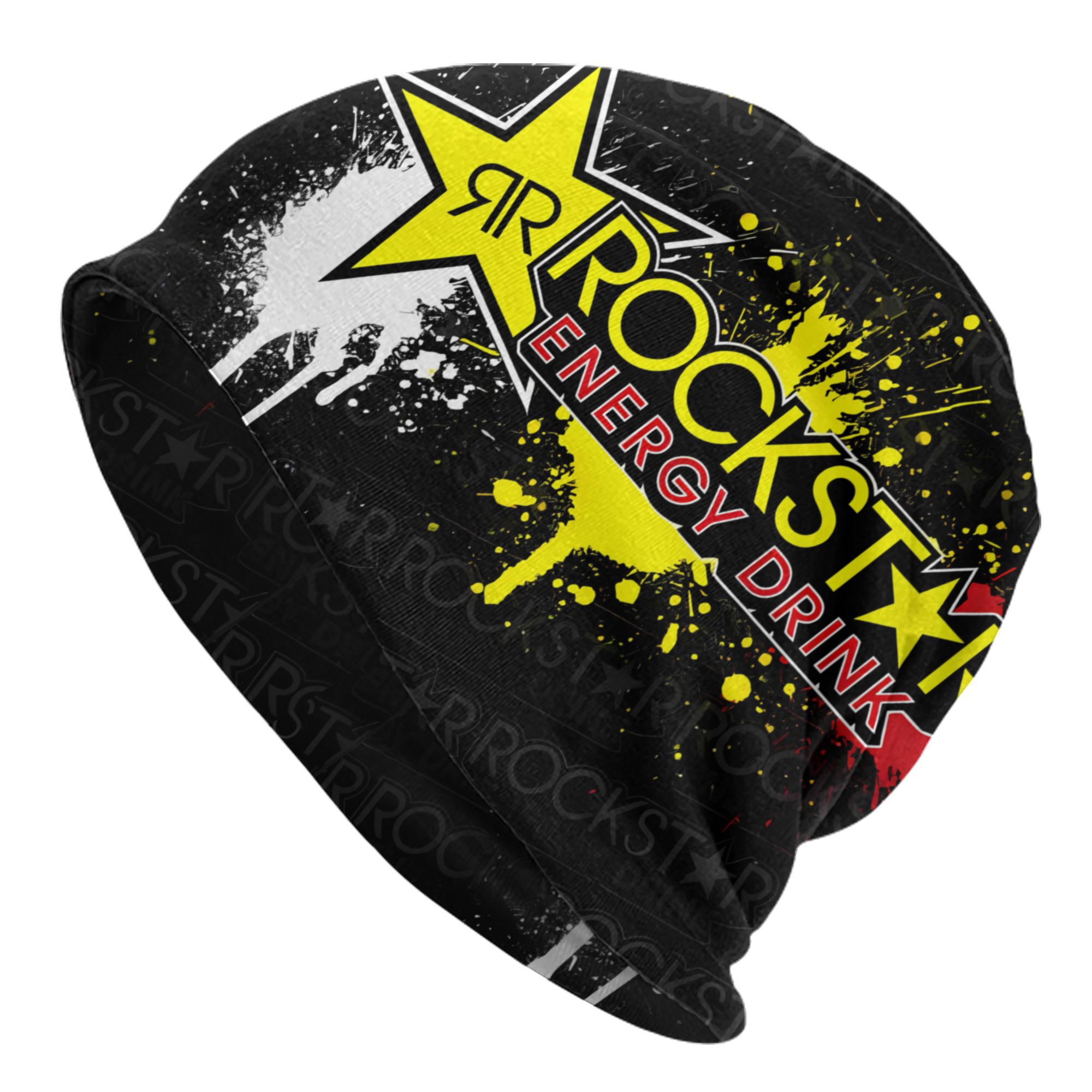 TEMU Bonnet unisexe style Hip Hop avec motif imprimé 2D étoile, boisson et