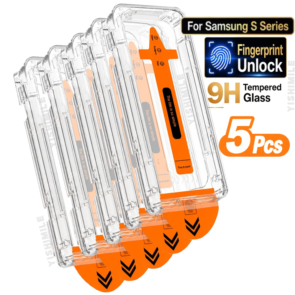 TEMU 5pcs Hd Tempered Glass Screen Protector Film, Suitable For Galaxy S22 5g/s22 5g/s23/s23 /s24/s24plus/s24