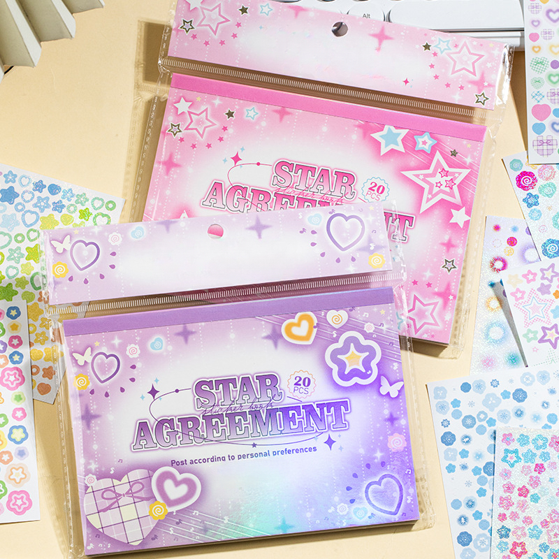 Image of 40 Sheets/set, Vintage Stickers, Geometric Theme, Paper Stickers, Used To Decorate Photo Albums, Scrapbooks, And Diy Phone Cases