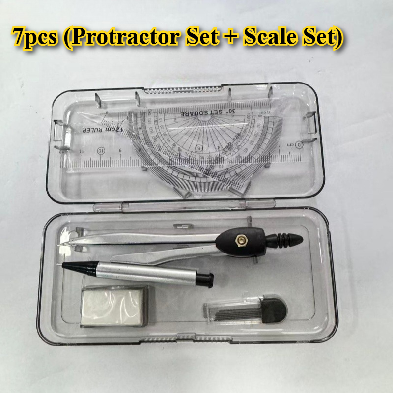 TEMU Ensemble de 7 pièces de et règles, papeterie essentielle pour et , ensemble de 7 pièces comprenant , règle, gomme, convient pour le dessin, et