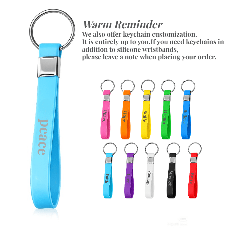 30pcs Custom Silicone Wristbands, Personalised Gift