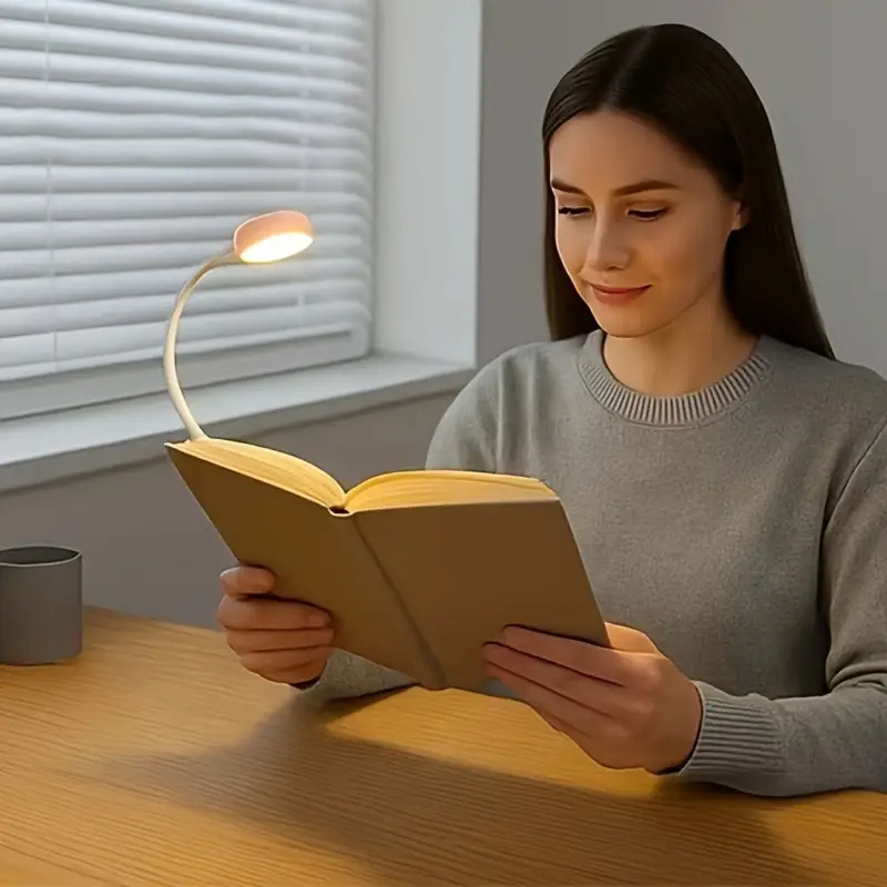 Adjustable Reading Light with 3 Modes, Compact Night Design