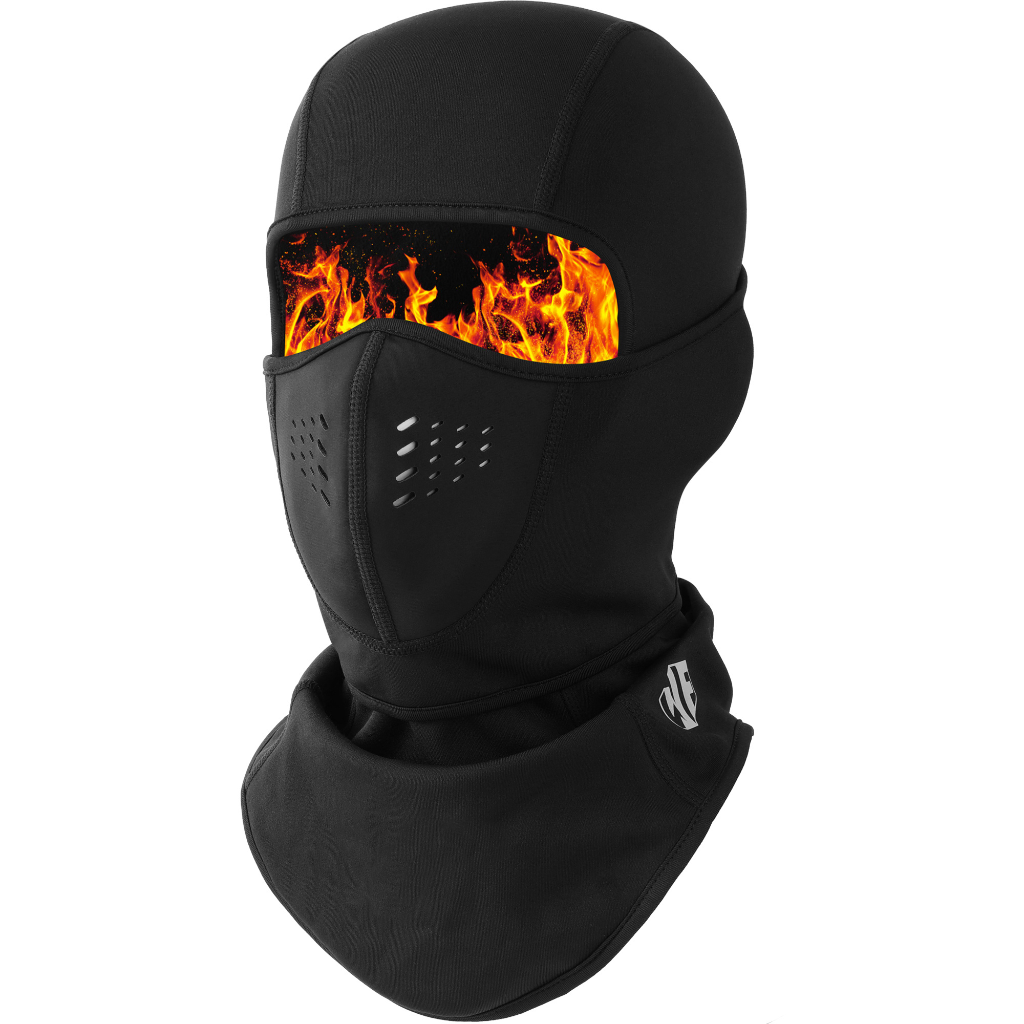 TEMU Wtactful 1pc Men's Black Thermal Winter Balaclava Hood, Adjustable, Breathable, For Winter Sports, Skiing, Cycling, Outdoor, -lined, Gray, For