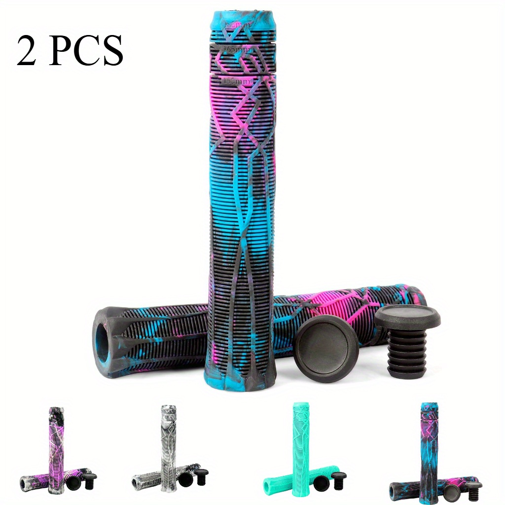 2 bucăți ghidon de scuter cu mânere moi, 150/165/180 mm, linii ușor de tăiat, potrivite pentru scutere profesionale și biciclete BMX