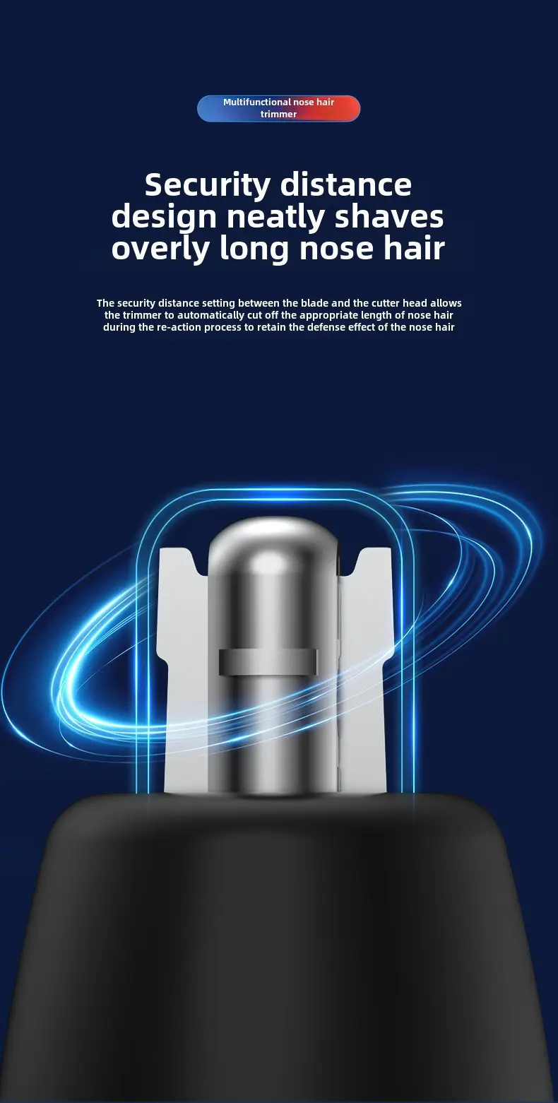 multi functional intelligent nose hair trimmer suitable for   men and women no dead corners in trimming   for hair     Product details 7