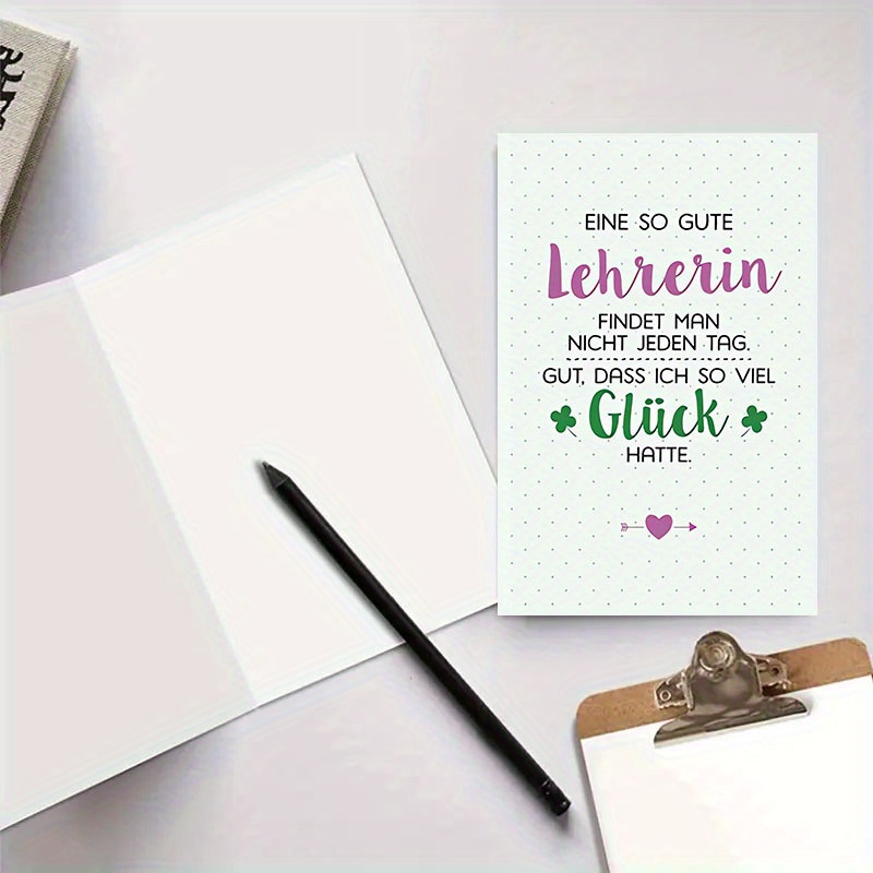 Postkarten Für Lehrer Zum Schuljahresende - 30 Stück, 6 Designs, 10,2x15,2cm