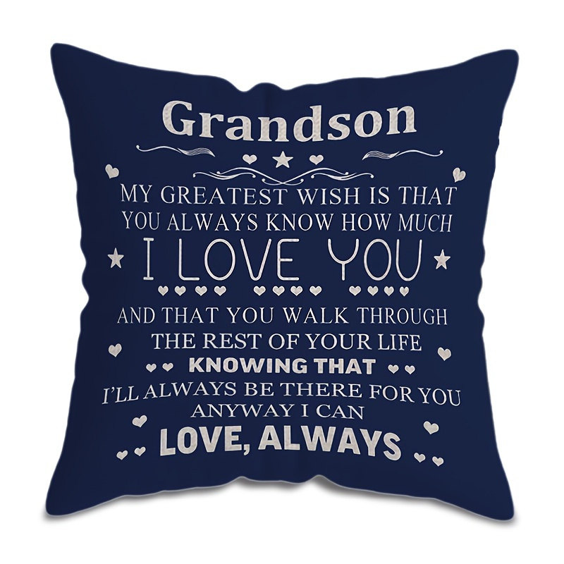 TEMU Inspirational Quotes Double-sided Square Throw Pillow Cover- Soft, Decorative Couch Accent With Zipper Closure- Decor Gift, 44.96x44.96 Cm(pillow Insert Not Included)