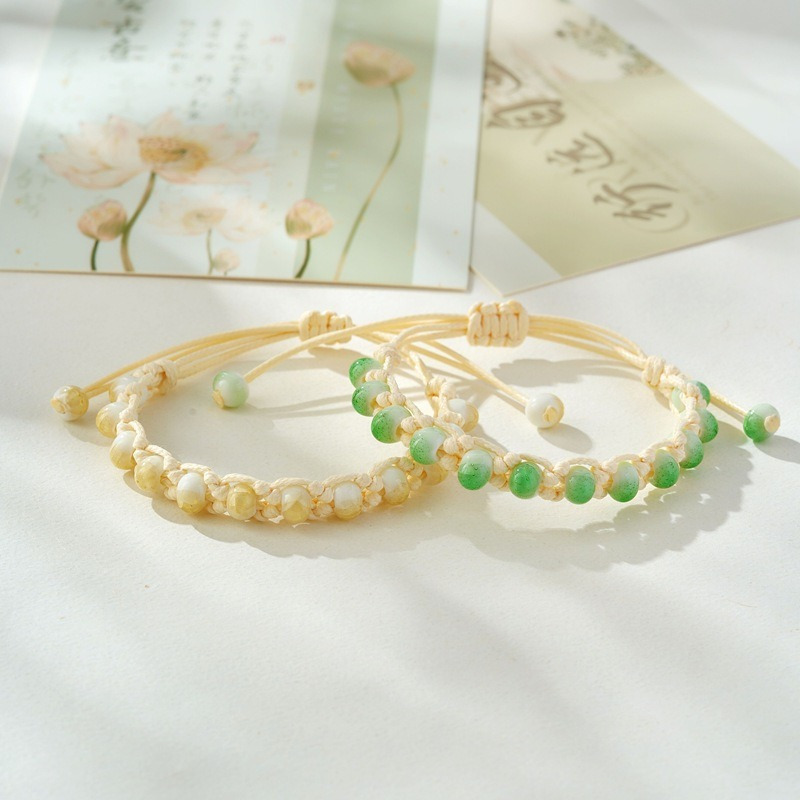 Boho Ceramic Bead Adjustable Bracelet for Women