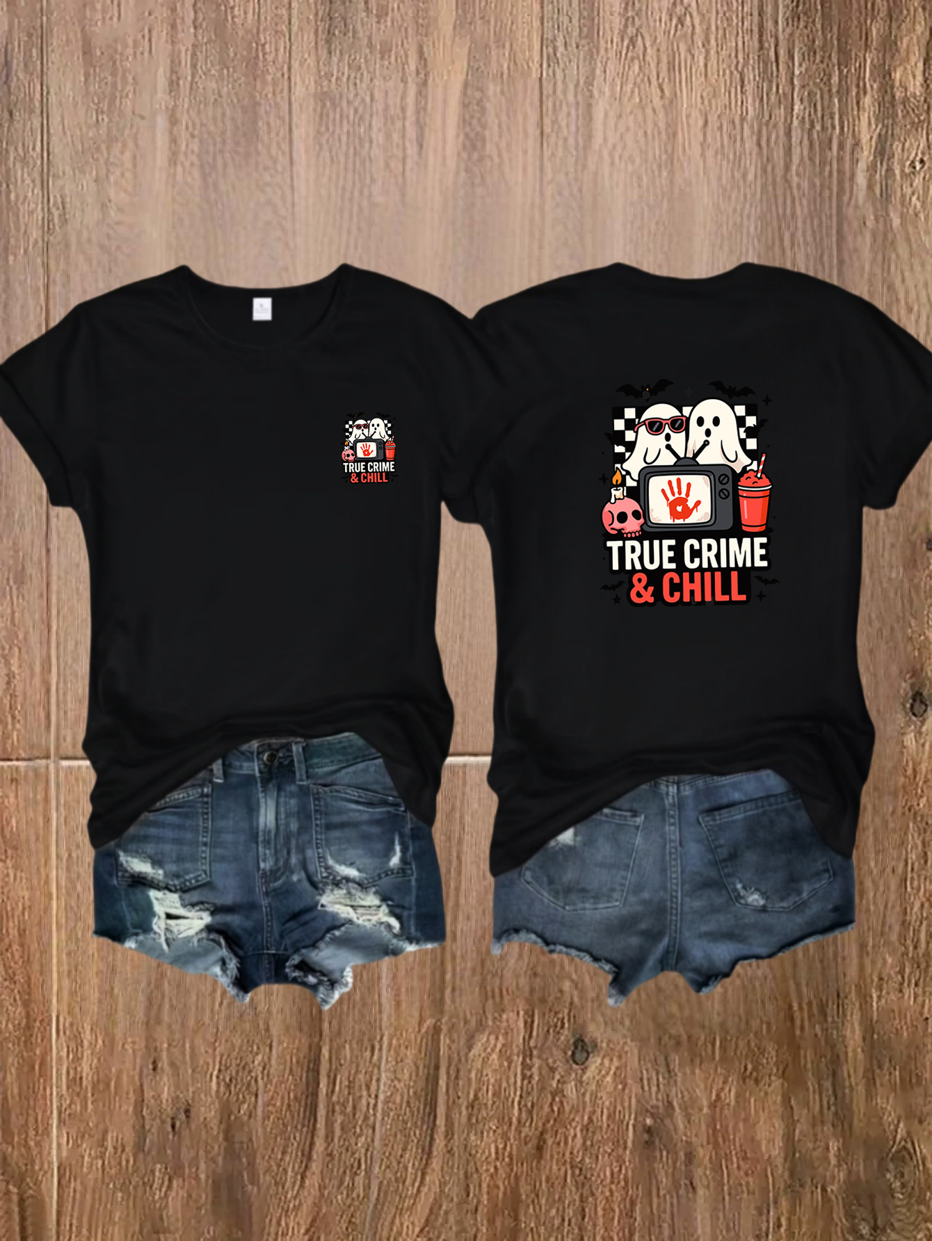 womens y2k     graphic t shirt   tape print short sleeve round neck top for halloween tv show nights casual wear     with   static design machine washable stretchy fabric spring summer fall wear spooky     y2k aesthetic casual outfit black 0