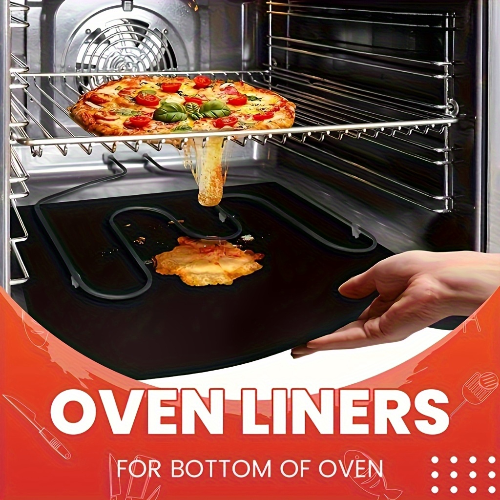 TEMU 1pc, Oven Liners For Bottom Of Oven, Bpa And Free Oven Mat, Thick Heavy Duty Non Stick Oven Mats For Electric, Gas, Toaster, Convection,