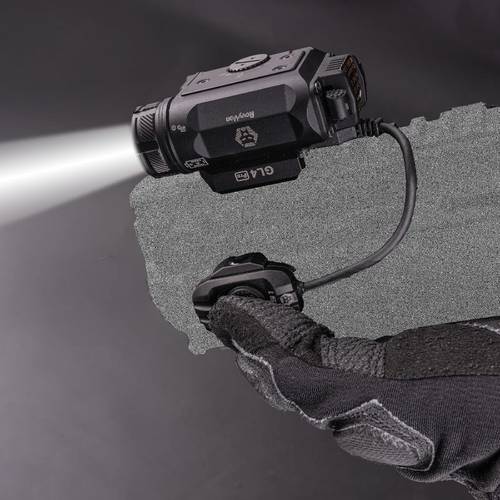 gl4 pro 4 in 1 light with gs1 remote pressure switch 400 light green beam ir beam ir screw mount rechargeable torch hunting rescue search