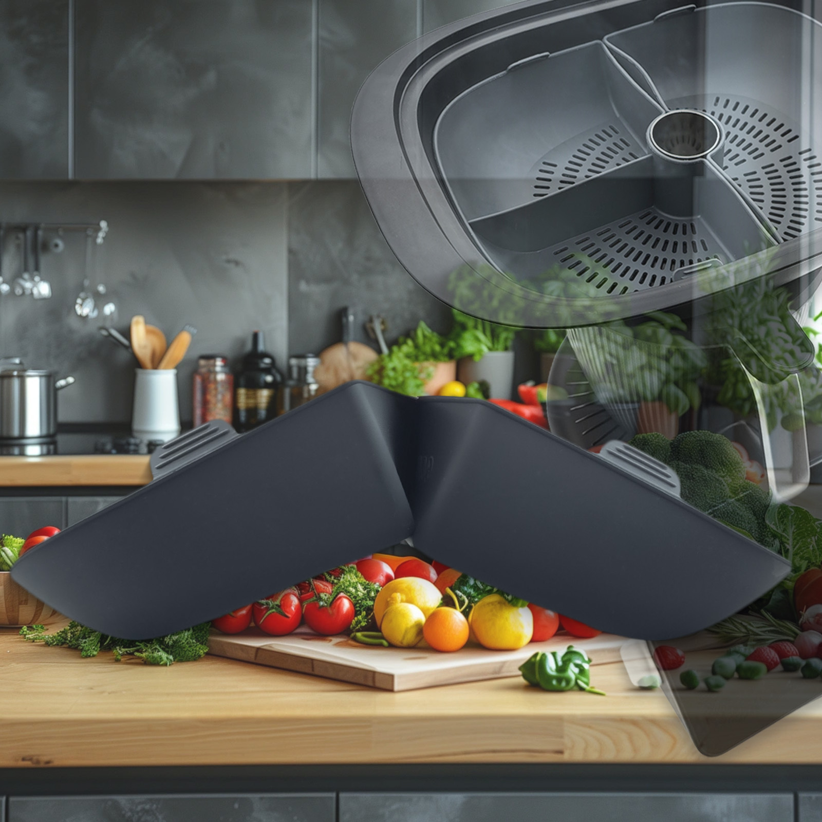 Silicone Grid Steaming Tray With Divider Basket And Steam Pipe For Tm7, Multi-level Cooking System For Meal Preparation