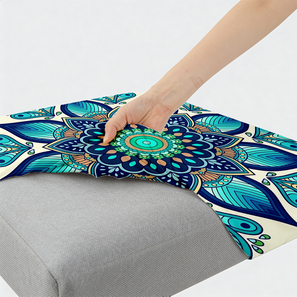 2d plane bohemian pattern printed sofa cushion cover suitable for indoor outdoor courtyard sofa cushion cover festival decoration