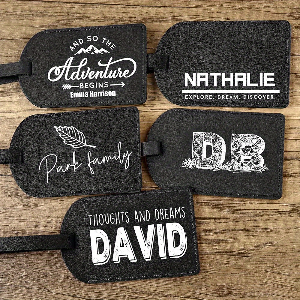 étiquettes Bagages De Voyage 2pcs U00c9tiquette De Bagage Avion, U00c9tiquette De Bagage En Cuir PU Pour Valise Avec U00c9tiquette D Valise De Voyage