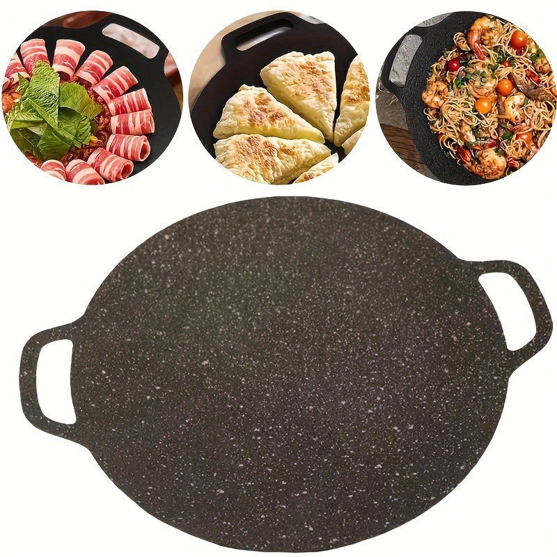 1pc cast iron frying pan with anti sticking function cast iron pan anti sticking frying   three piece set easy to clean outdoor kitchen utensils camping picnic outdoor cooking set Product details 4