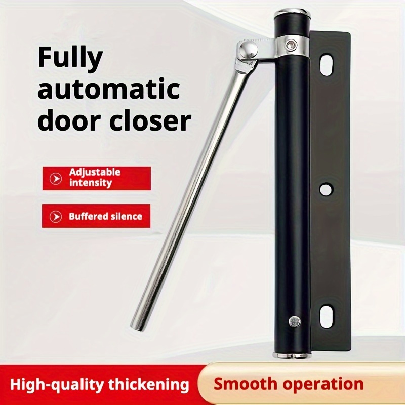   stainless steel automatic door closer adjustable spring mute operation hidden closing mechanism for residential use 0